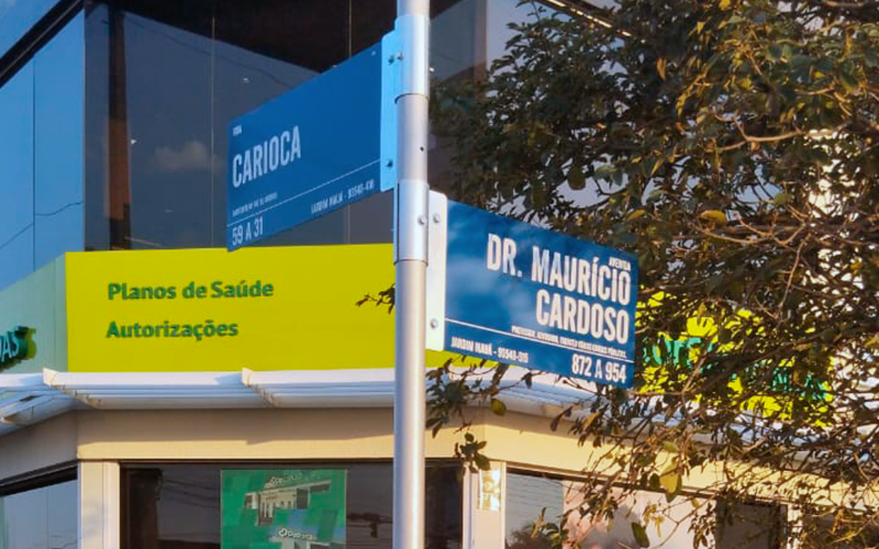 Nova placa instalada em Novo Hamburgo | abc+