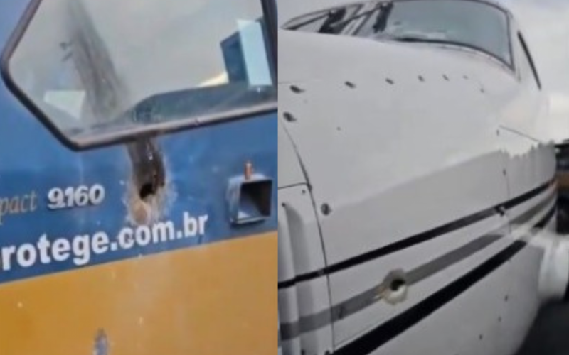 Vídeo mostra avião e carros-fortes fuzilados durante ação criminosa em Caxias do Sul | abc+