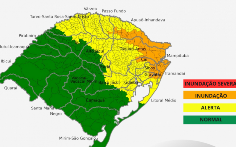 Áreas com risco hidrológio | abc+