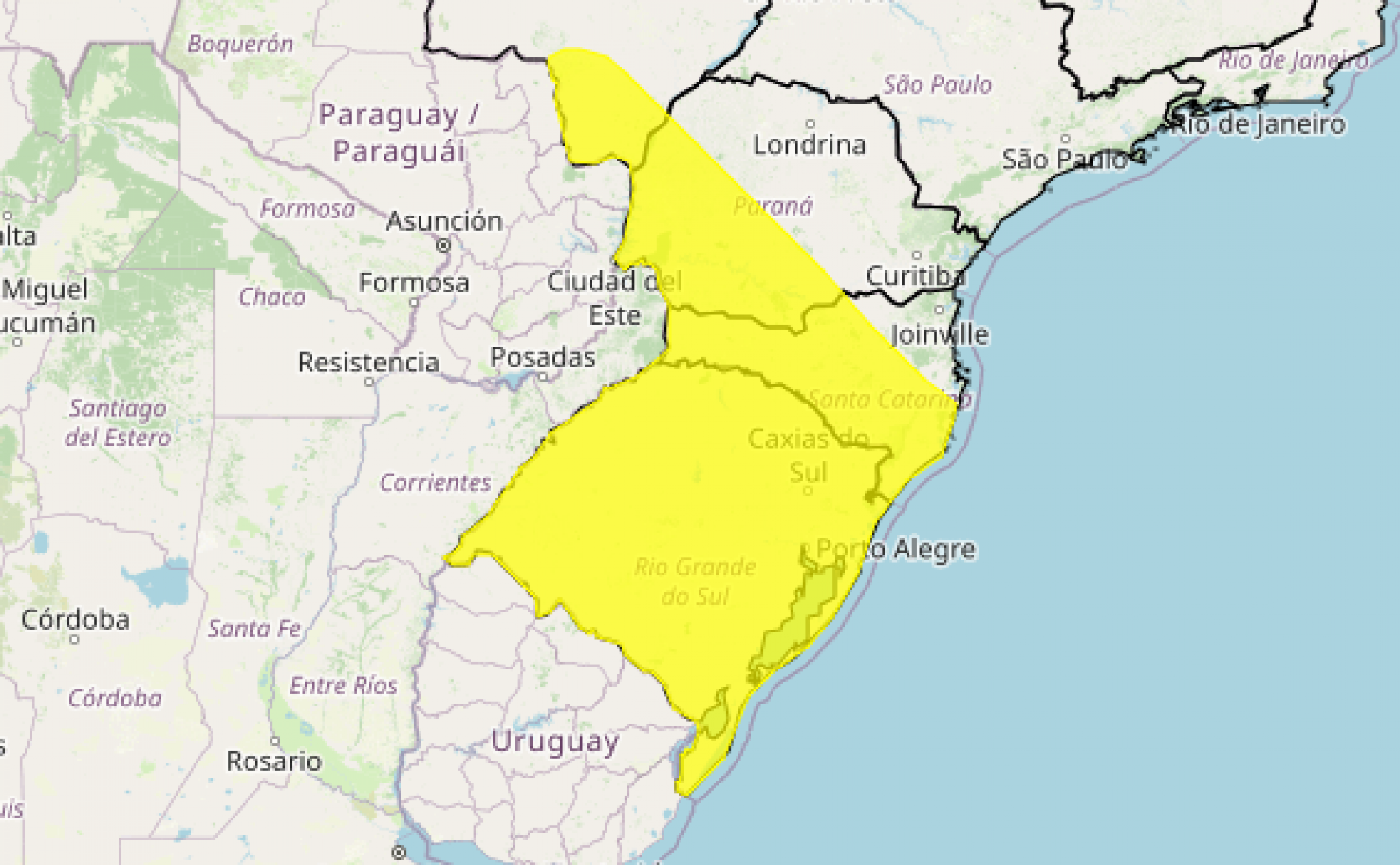 Alerta de declínio de temperatura para o Rio Grande do Sul | abc+