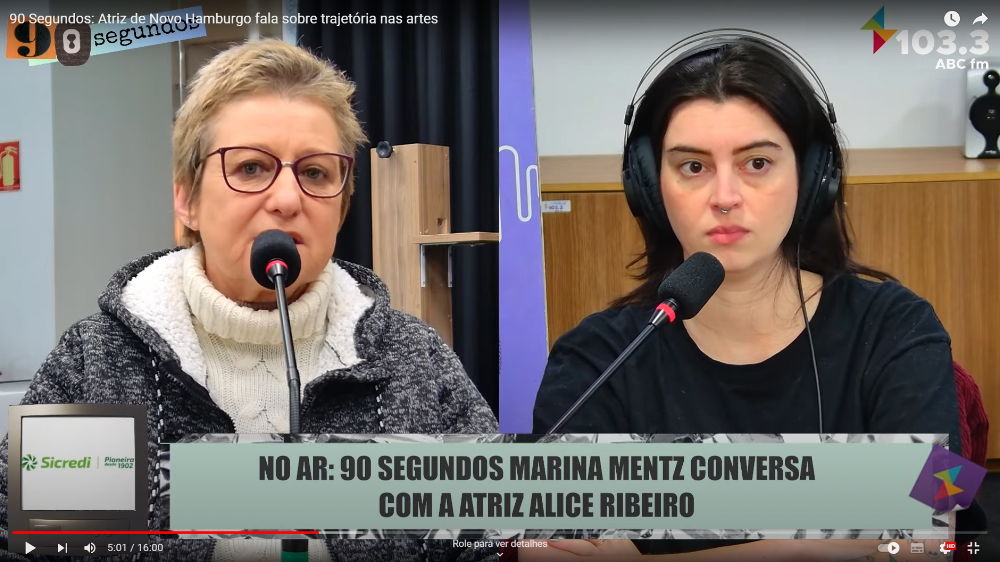 Atriz de Novo Hamburgo, Alice Ribeiro fala sobre décadas de trajetória no teatro