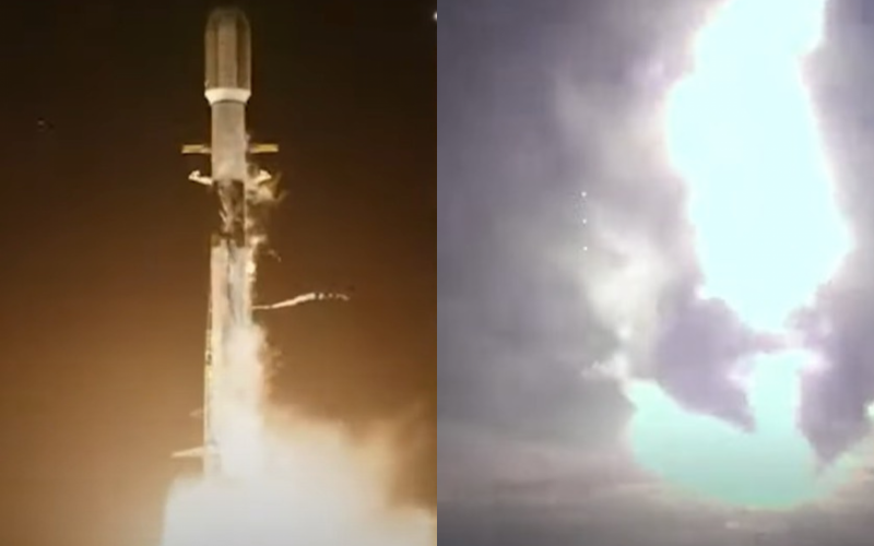 Vídeo mostra momento em que foguete da SpaceX tomba e explode em tentativa de pouso | abc+