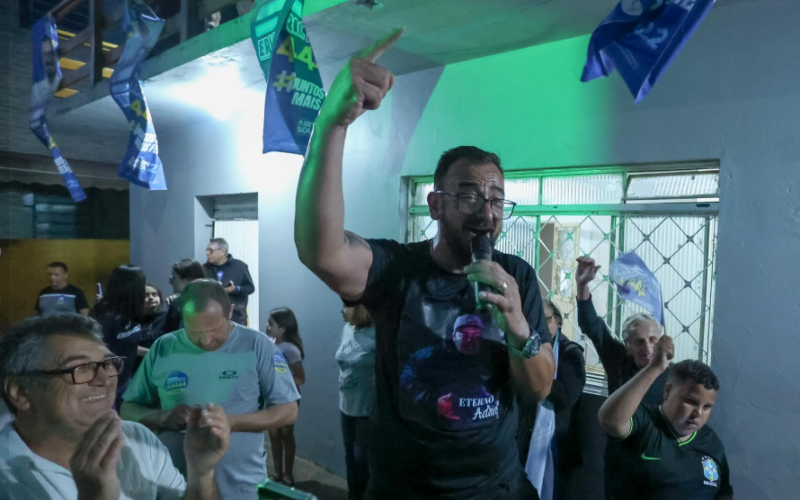 Eric Douglas "Fera" comemorou muito a votação expressiva alcançada em Canoas