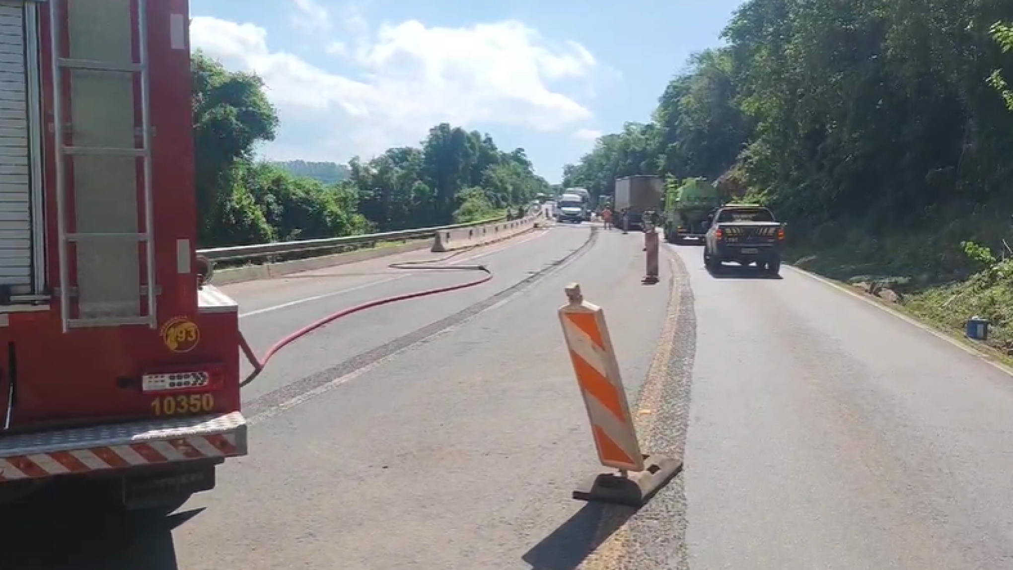 Começa limpeza de pista na BR-386 | abc+