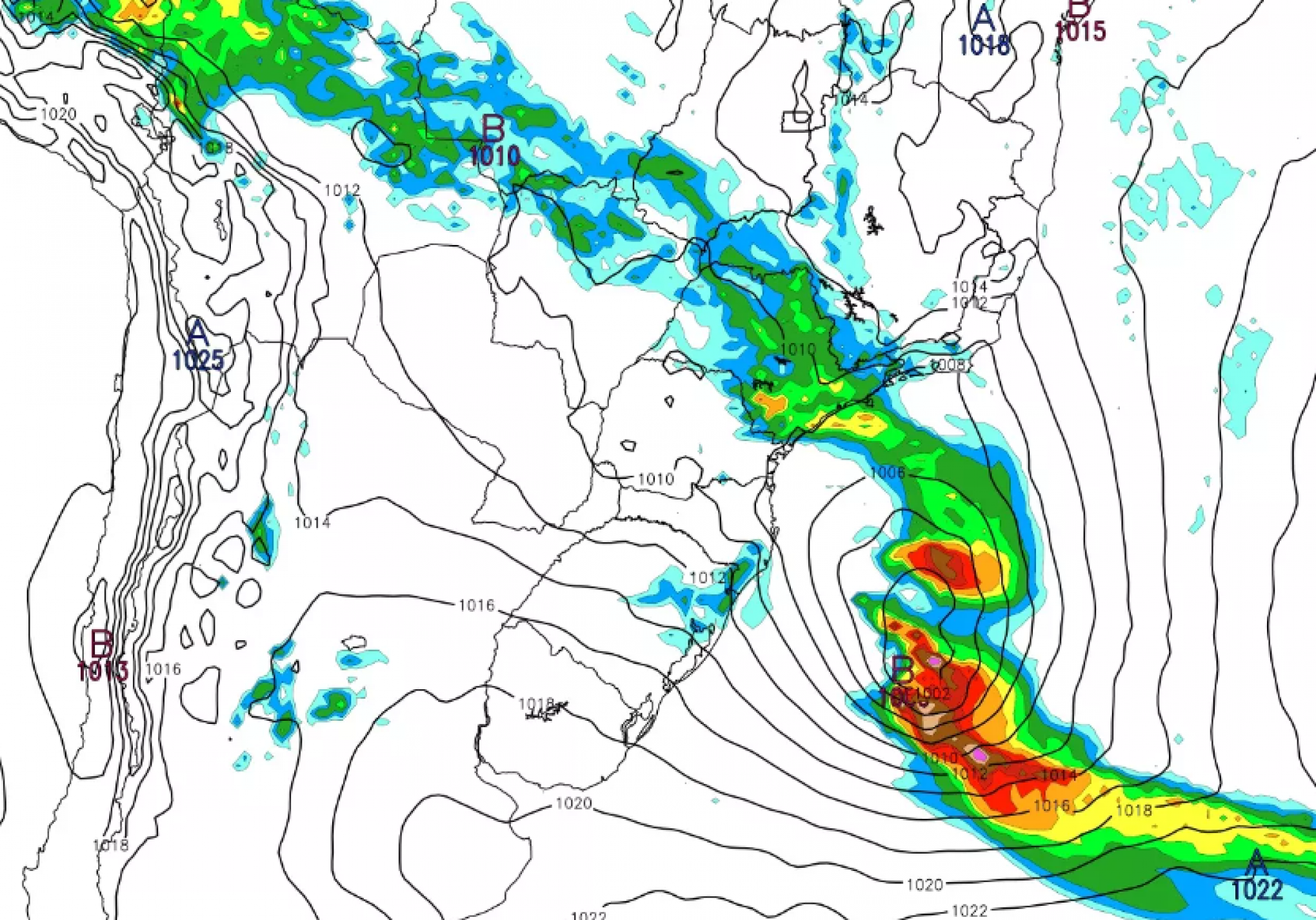 PREVISÃO DO TEMPO: Formação de ciclone extratropical traz ventos ao RS nesta sexta-feira