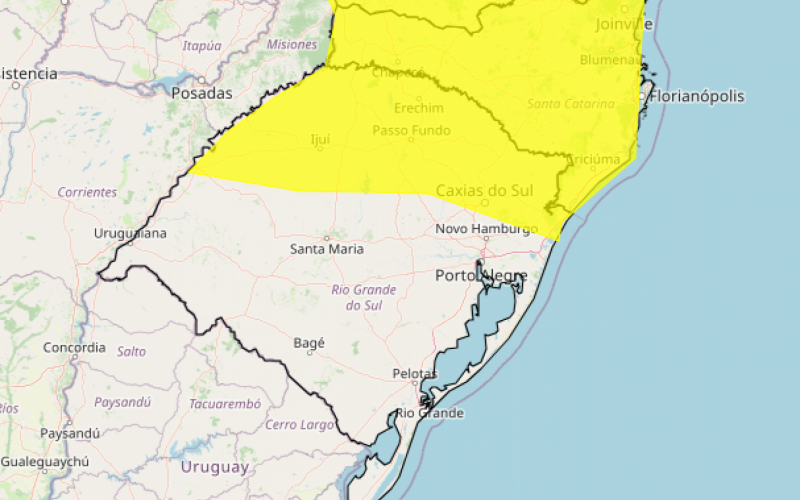 PREVISÃO DO TEMPO: Inmet alerta para risco de temporal no RS neste início de semana | abc+