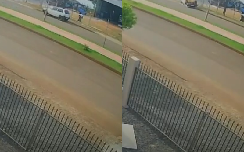 Câmera de segurança flagra momento que carro tem capotamento misterioso | abc+