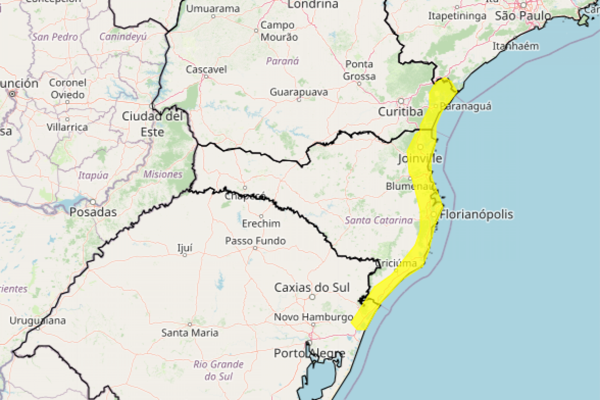 Alerta de acumulado de chuva para o Sul do Brasil é válido até quarta-feira | abc+