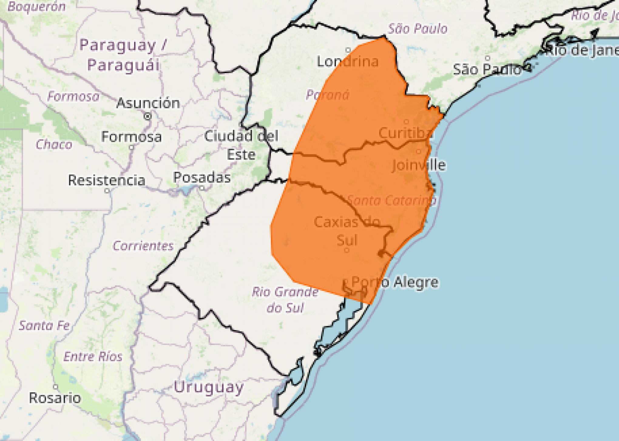 Segundo alerta do Inmet para o Sul do Brasil no primeiro dia do ano passa a valer à noite | abc+