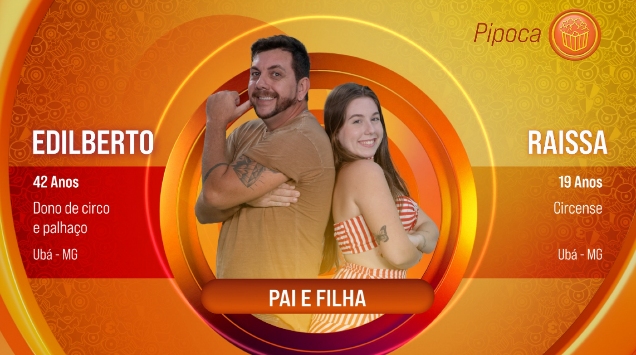 BBB: Pai e Filha mineiros são segunda dupla apresentada