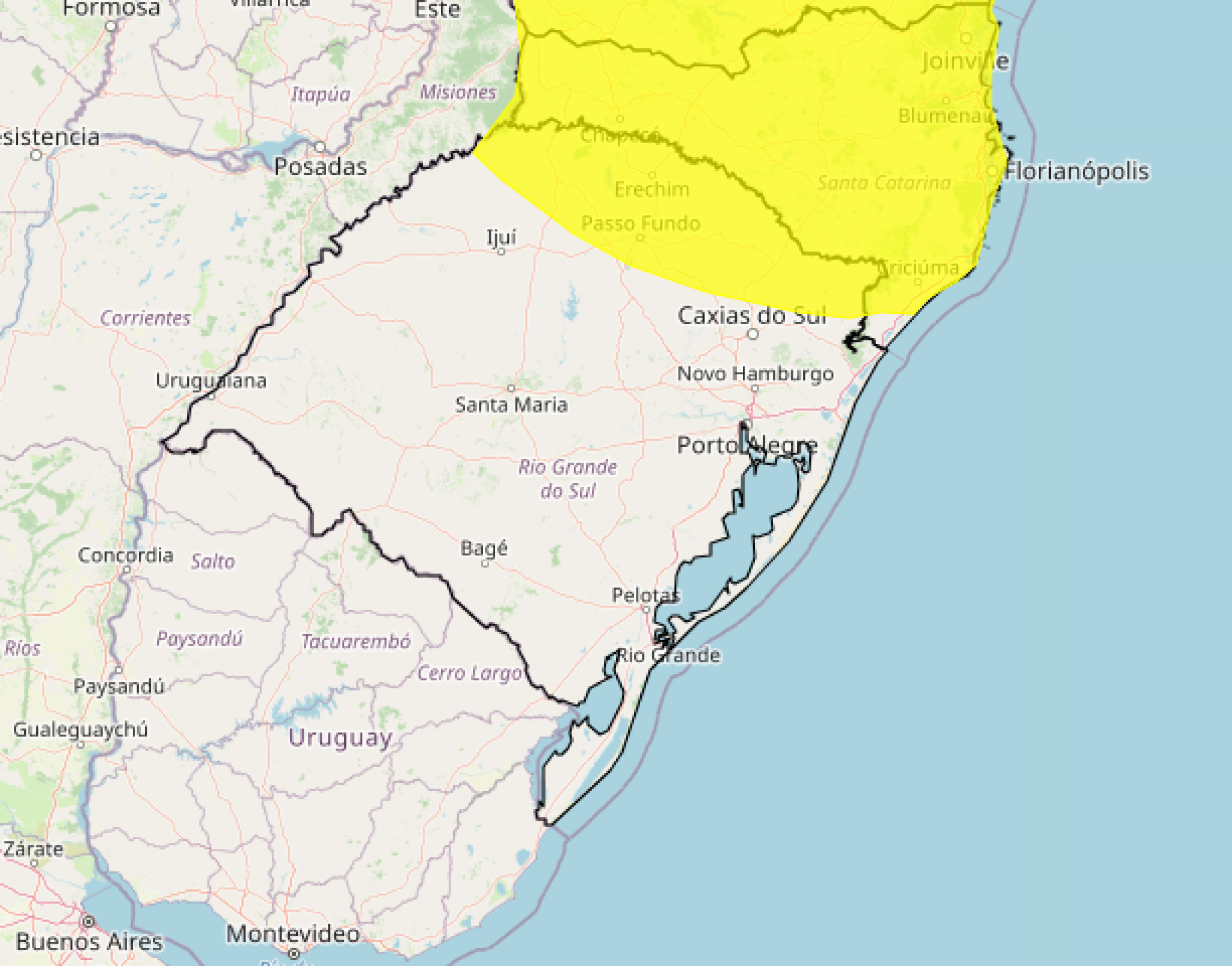 PREVISÃO DO TEMPO: Inmet faz alertas para o Rio Grande do Sul nas próximas horas