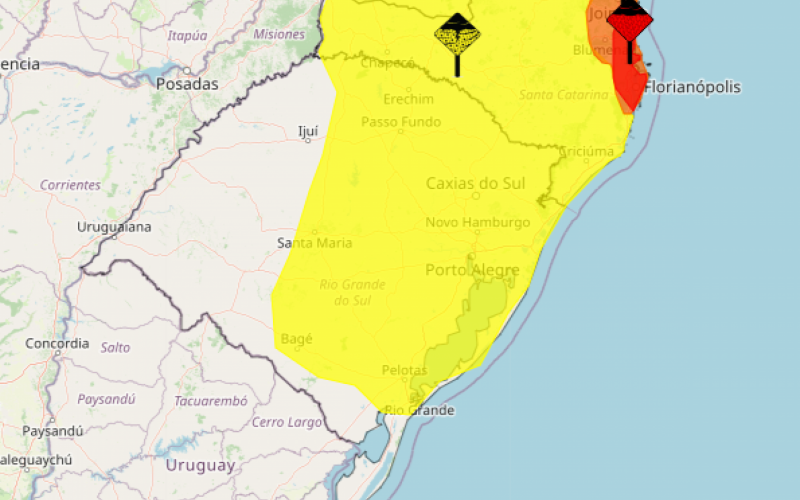 PREVISÃO DE CHUVA: Rio Grande do Sul e Santa Catarina sob alerta do Inmet | abc+