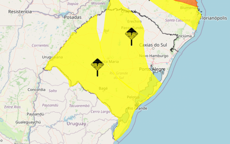 ALERTA DE TEMPESTADE: Inmet emite avisos para chuva intensa no território gaúcho | abc+