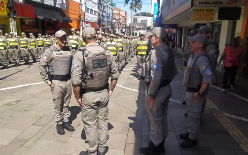 Lançamento da operação organizada pela Brigada Militar ocorreu na manhã desta quinta-feira (23) no Calçadão de Canoas