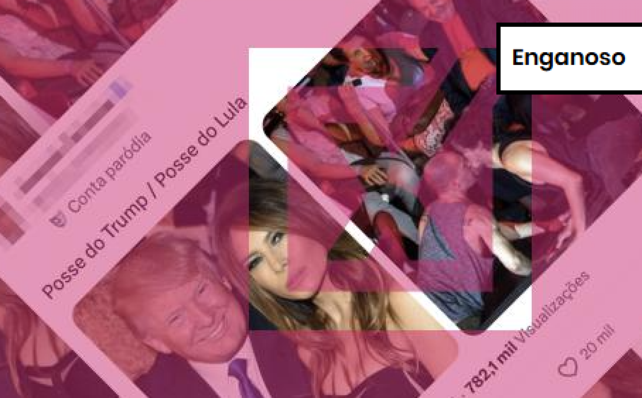 PROJETO COMPROVA: Perfil de humor engana ao comparar posses de Trump e Lula usando fotos de outros eventos