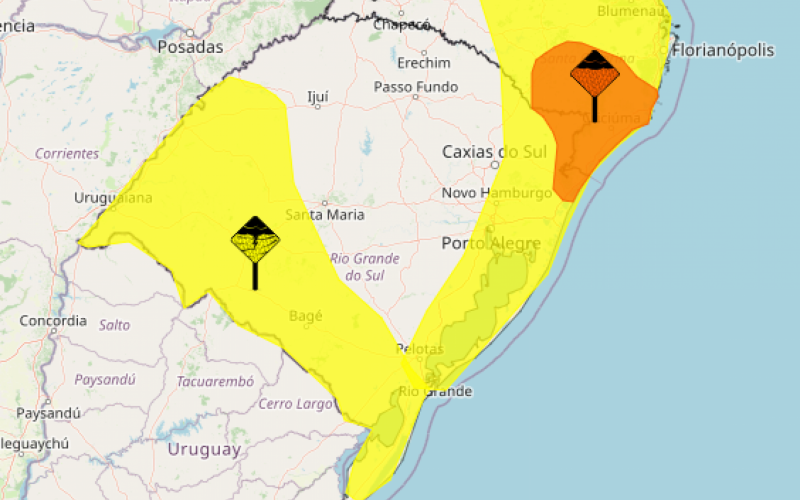TEMPESTADE: Inmet alerta para chuvas intensas no território gaúcho | abc+