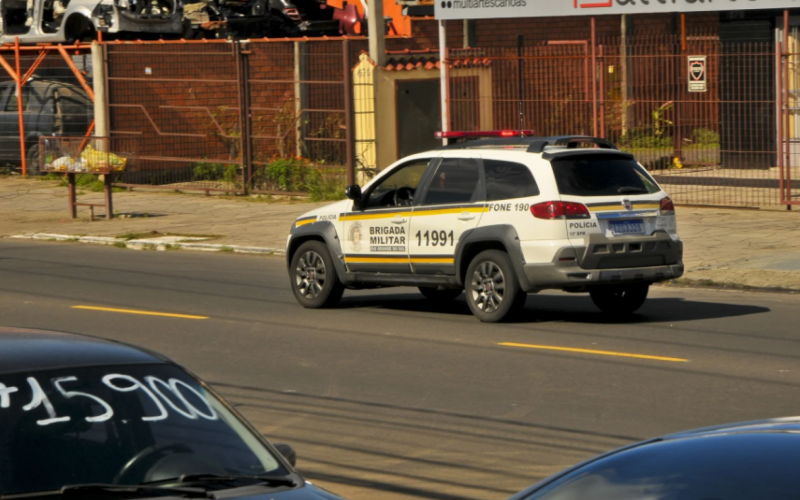 Brigada Militar reforçou o policiamento ostensivo no bairro Mathias Velho após o assassinato nesta sexta-feira (31)