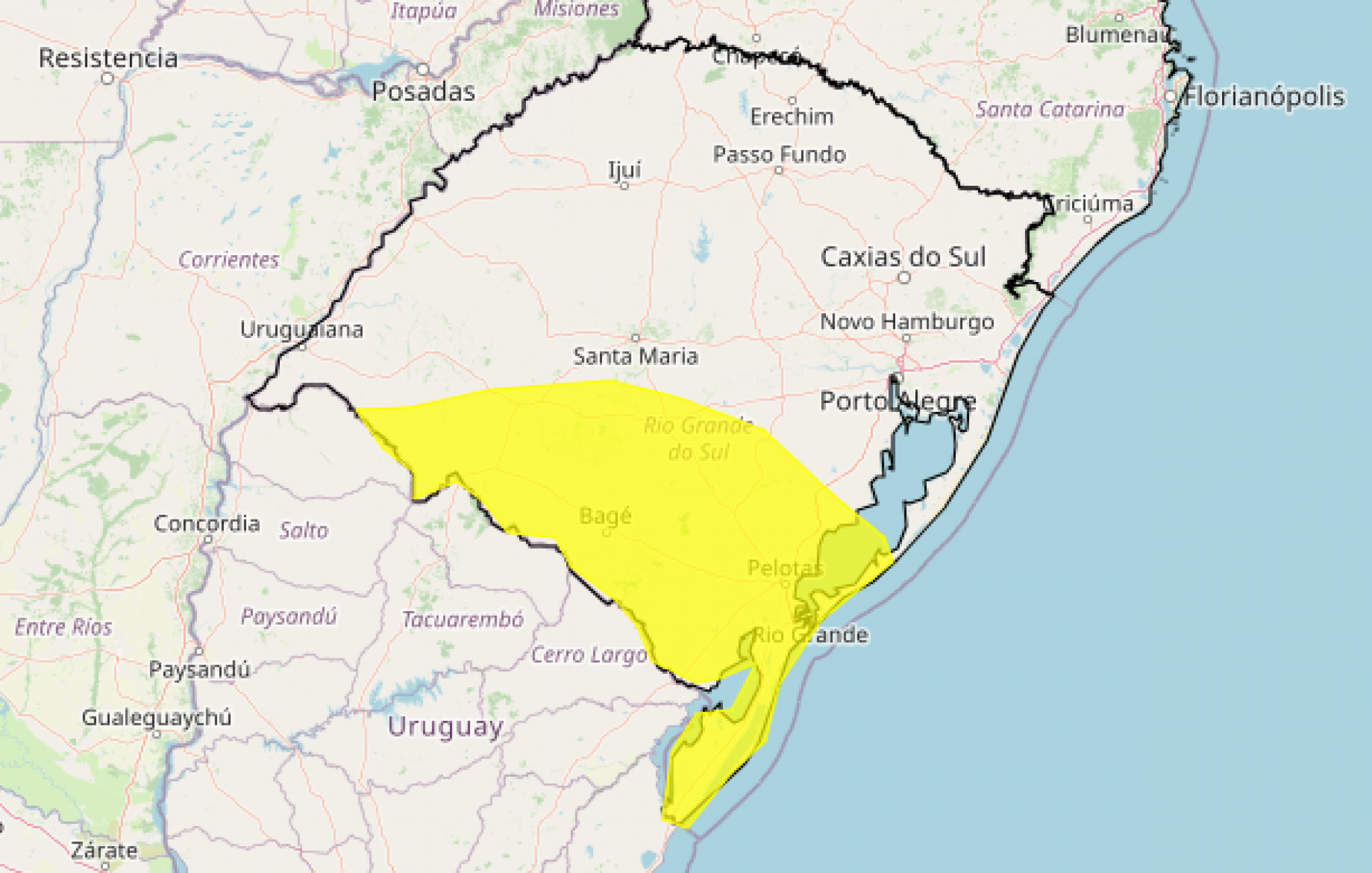 RS também tem alerta para tempestade nesta quarta-feira | abc+