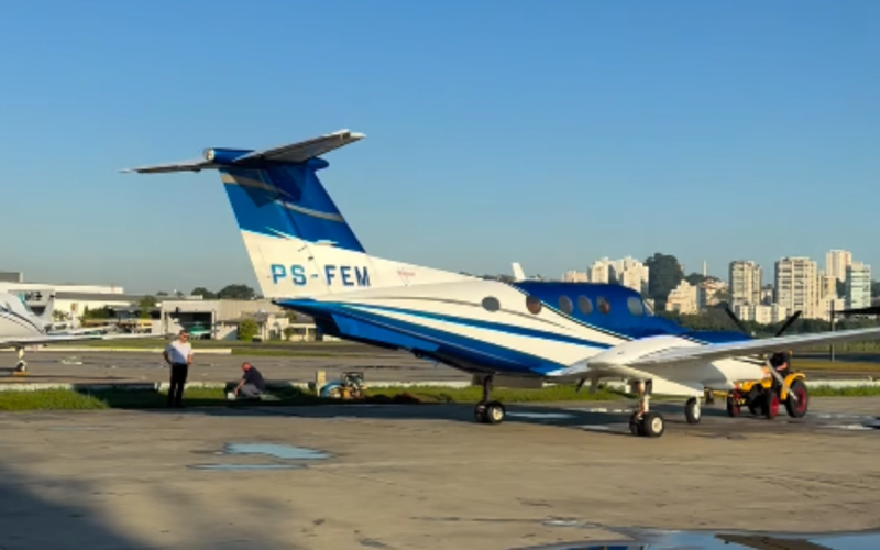 Advogado postou imagens do avião antes de embarcar | abc+