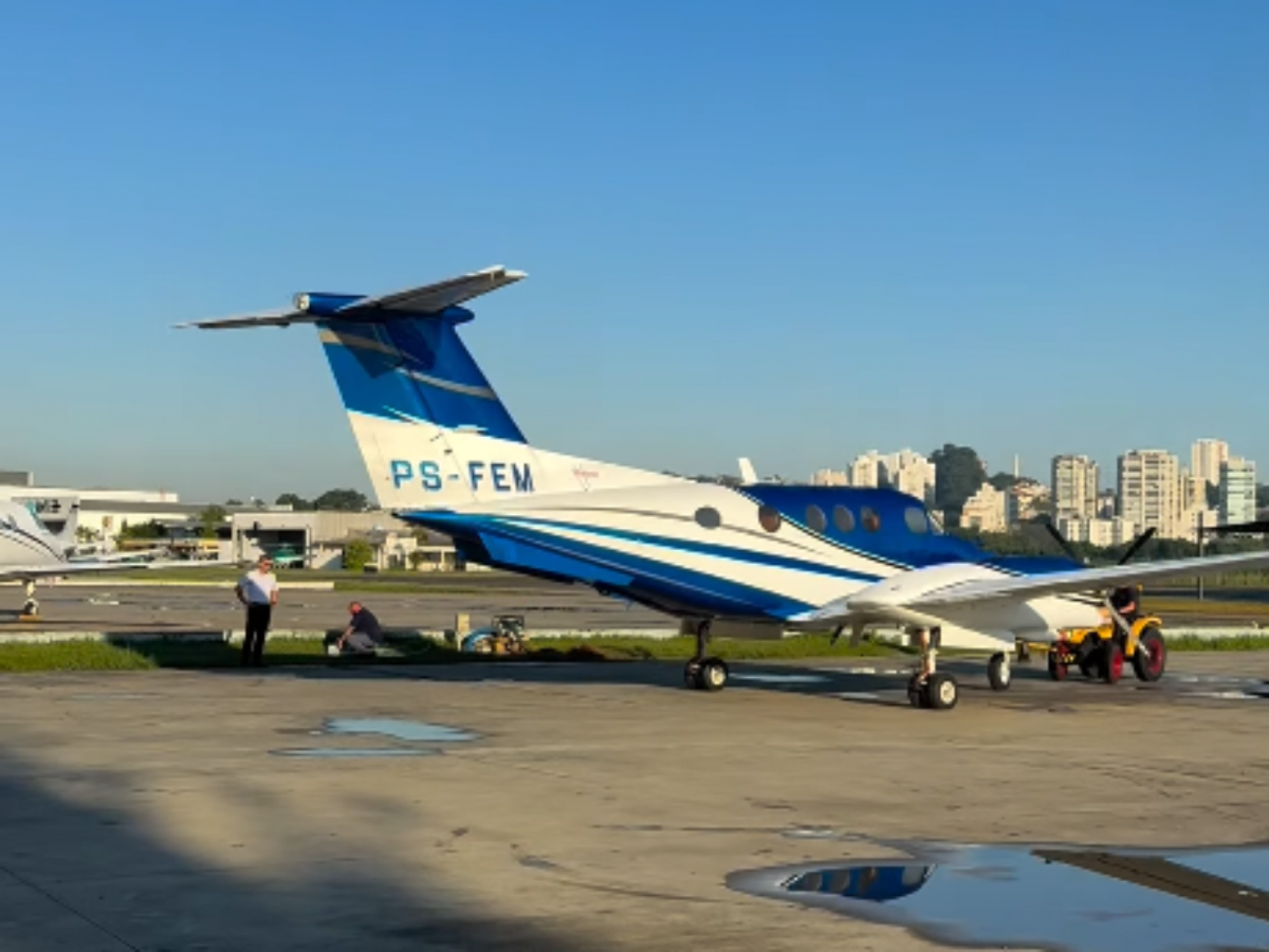 VÍDEO: Antes da decolagem, advogado gaúcho postou imagens do avião que caiu em São Paulo