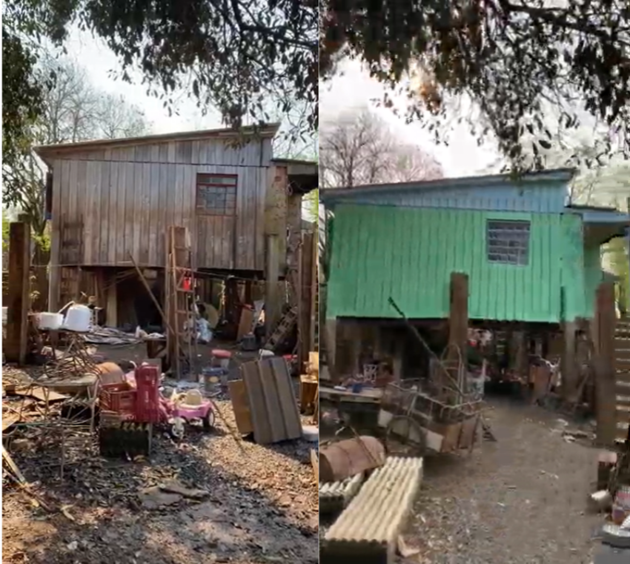 A casa do morador Enio  foi restaurada pelo Projeto Arco-Íris | abc+