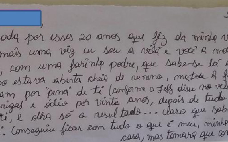 Carta de Deise Moura dos Anjos | abc+