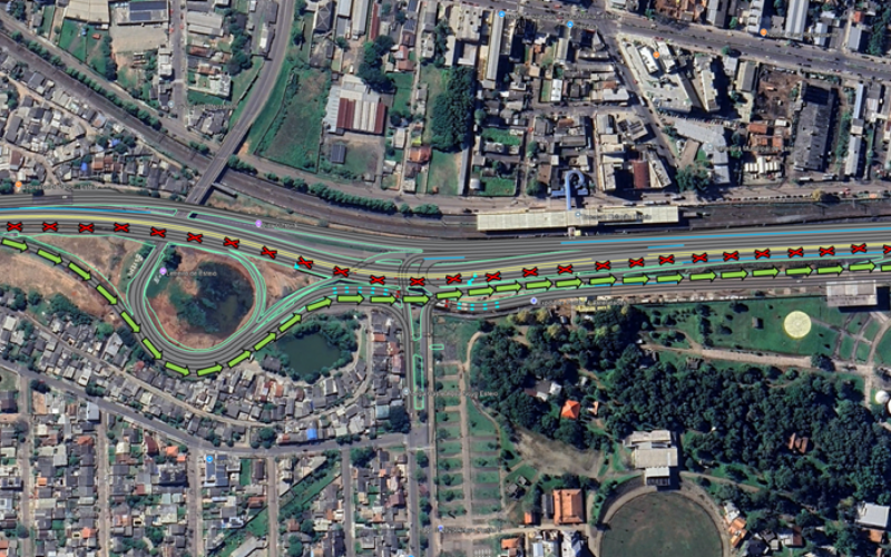 Dnit alerta alteração no tráfego da rodovia no sentido interior-capital no entorno das obras do complexo de Esteio