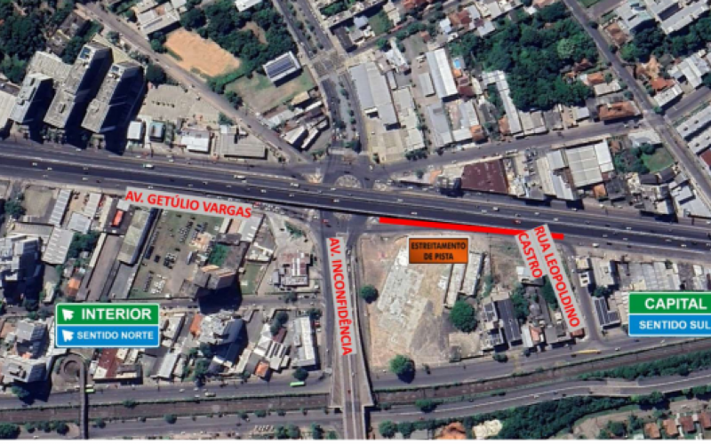 DNIT alerta para restrição de faixa na alça junto ao viaduto da Metrovel, na BR-116, a partir desta terça-feira (20)