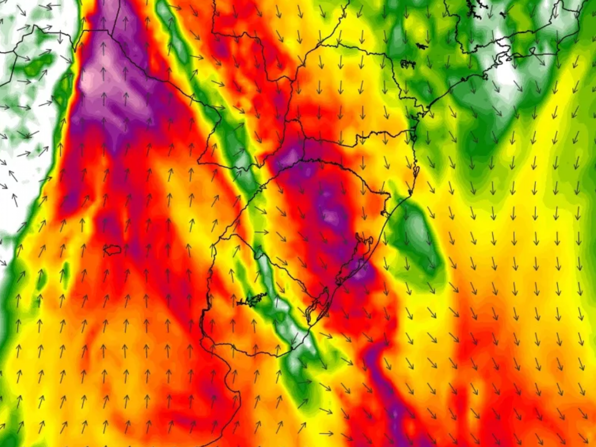 Chuva, mudança de temperatura e até tornado? Saiba o que esperar da frente fria que chega ao RS nesta terça-feira
