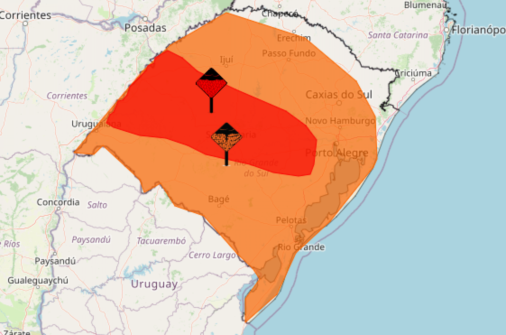 Quatro dias de tempestade e alto acumulado de chuva: RS tem alertas que indicam perigo para esta semana