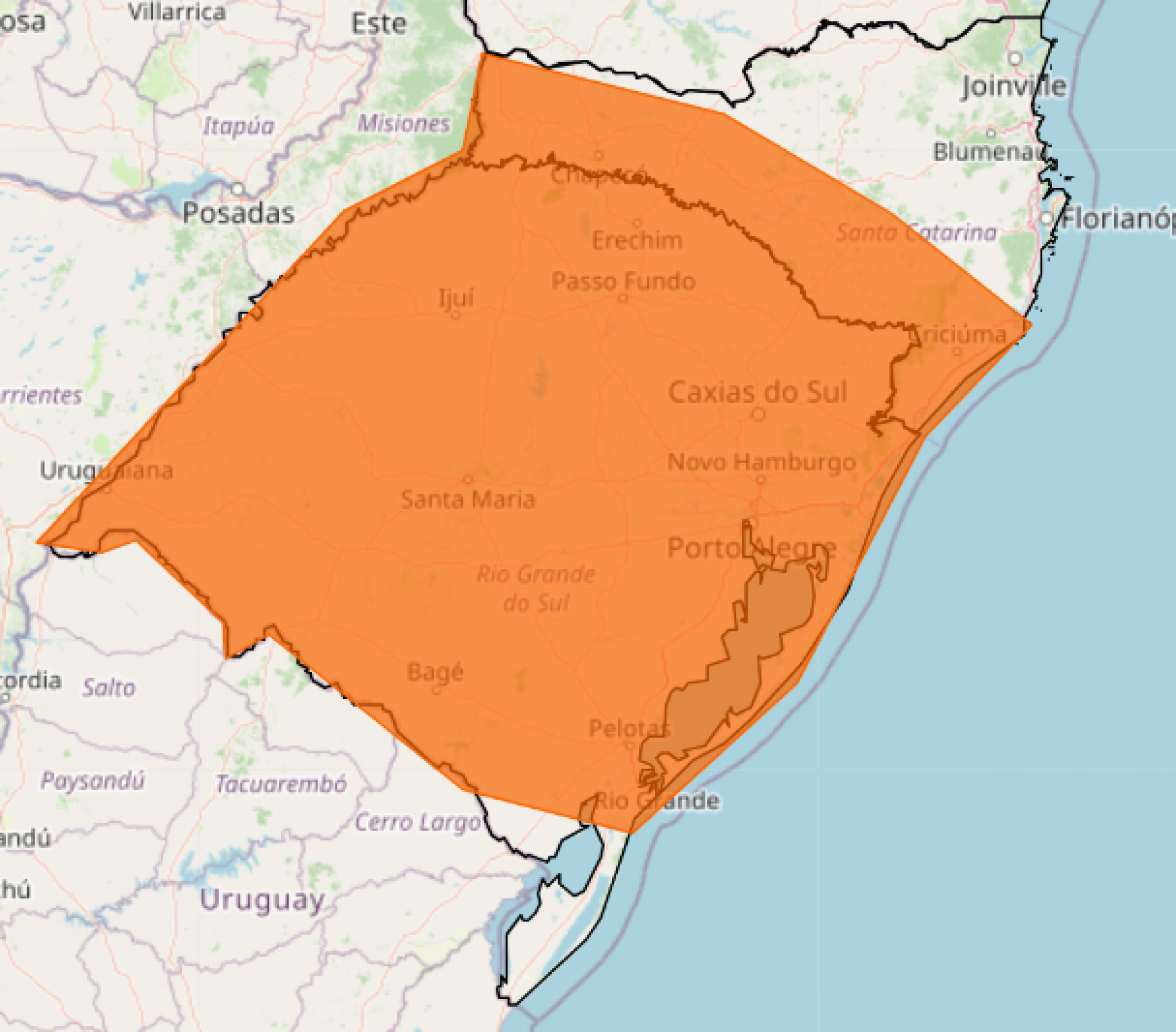 CHUVA NO RS: Inmet publica novo alerta para precipitação intensa no Estado